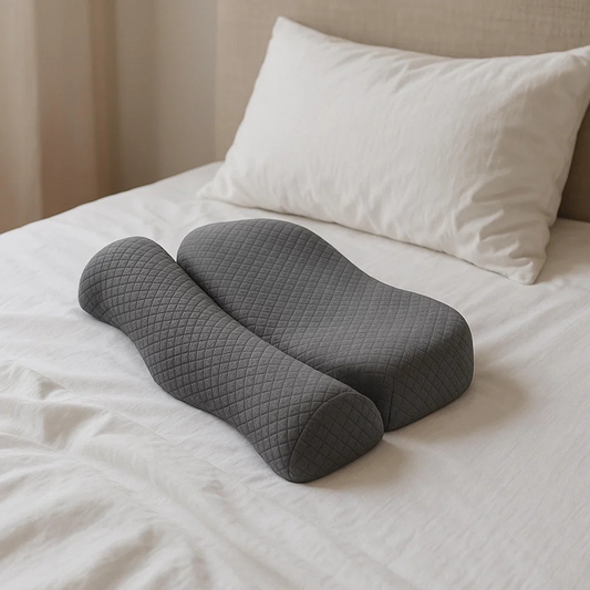 Almohada Ortopédica Cervical Viscoelástica con diseño contorneado para un sueño reparador y sin dolores