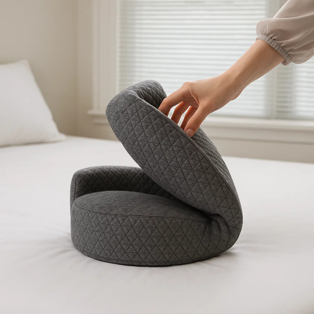 Almohada Ortopédica Cervical Viscoelástica con diseño contorneado para un sueño reparador y sin dolores
